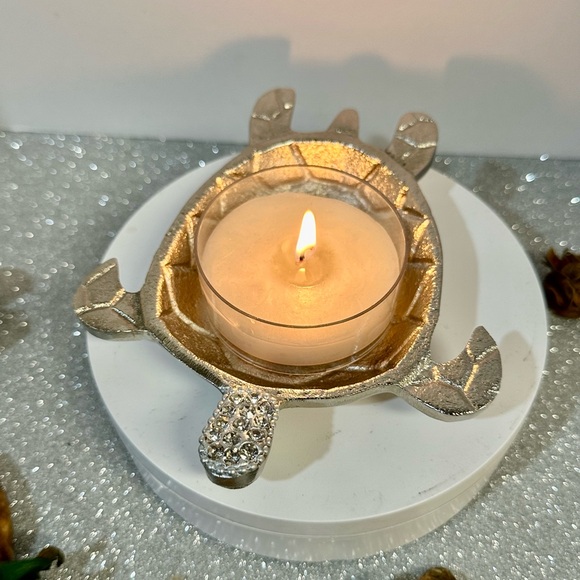 CRYSTAL HEAD TURTLE TEALIGHT HOLDER. SCENT UNLEASHED LLC - Picture 7 of 7